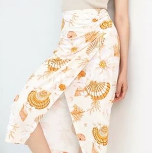 NWT Farm Rio Getaway Midi Skirt